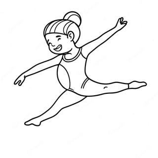 Selida Zographikes Me Ton Kharoumeno Gumnaste Se Leotar 64537 13640