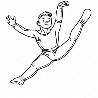 Selida Zographikes Me Ton Dunamiko Gumnaste Pou Kanei Anatrope 64538 13643