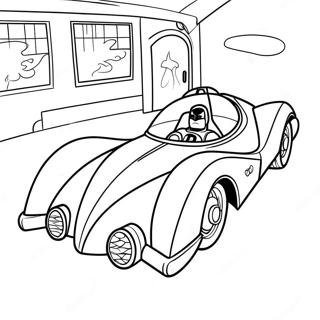 Selida Zographikes Me Ton Batman Sto Batmobile 66082 14454