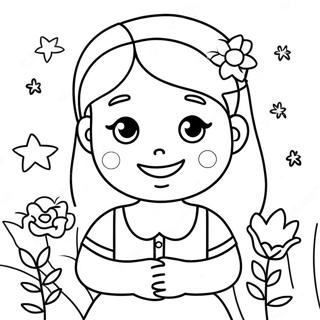 Agapemeno Koritsi Me Louloudia Selida Zographikes 72083-15912