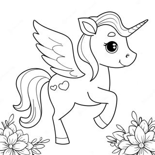 Selida Zographikes Gia Kharitomeno Pegaso Me Louloudia 74113-17493