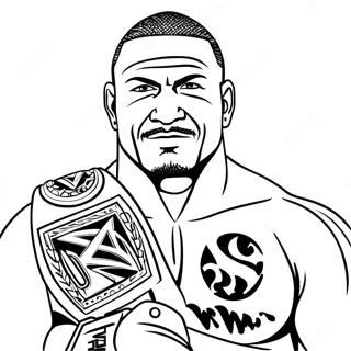 Σελίδα Ζωγραφικής: Πρωταθλητής Wwe Σελίδες Ζωγραφικής