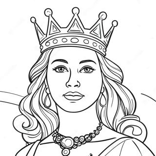 Megaloprepes Basilissa Me Stemma Selida Zographikes 77189-19873