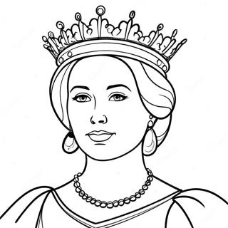 Megaloprepes Basilissa Me Stemma Selida Zographikes 77189-19876