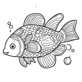 Zographike Selida Polukhromon Psarion Tes Limnes 82111-23683