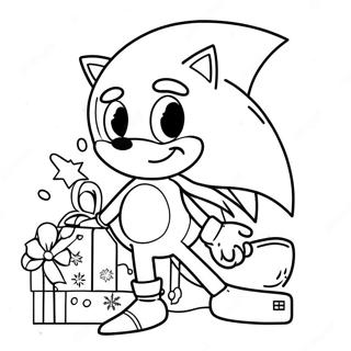 Σελίδα Ζωγραφικής Με Sonic Χριστούγεννα Σελίδες Ζωγραφικής
