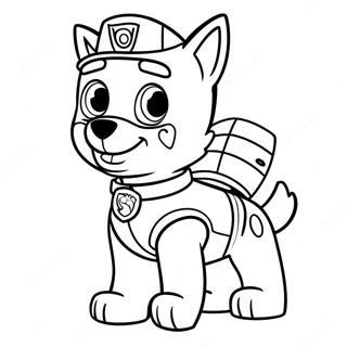 Selida Zographikes Me Ton Rocky Pou Anakuklonei Apo Ten Paw Patrol 832-2011