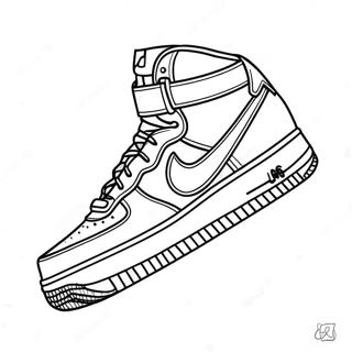 Σελίδα Ζωγραφικής Με Το Στυλάτο Air Force 1 Σελίδες Ζωγραφικής