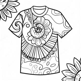 Selida Zographikes Me Retro Poukamiso Tie Dye 94826-34136