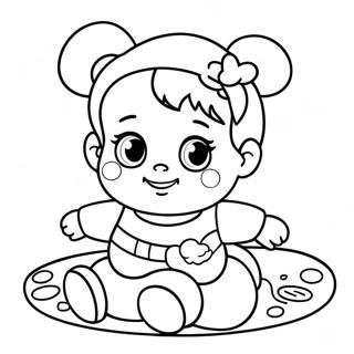 Selida Zographikes Me Gluko Moro Zontano Koukla 95080-34323