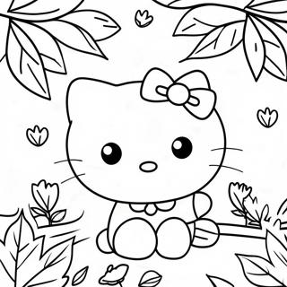 Selida Zographikes Me Ten Hello Kitty Kai Phthinoporina Phulla 96080-35151