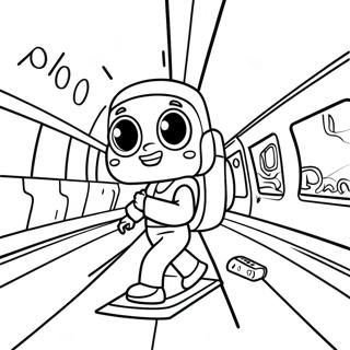 Σελίδα Χρωματισμού Subway Surfers Σελίδες Ζωγραφικής