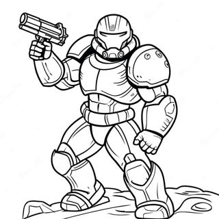 Σελίδα Ζωγραφικής Doom Slayer Σε Δράση Σελίδες Ζωγραφικής